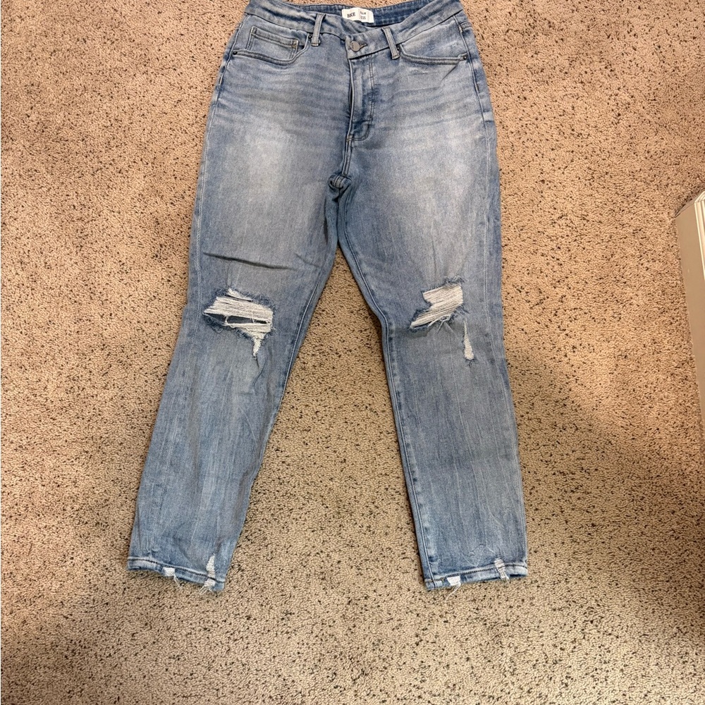 BKE Light Blue Distressed Boyfriend Jeans